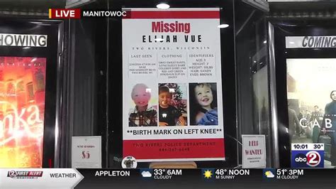 Search For 3 Year Old Elijah Vue Continues In Two Rivers