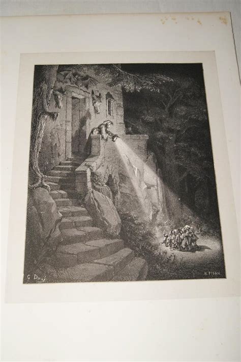 Gustave Dore Petit Poucet Gravure Sur Bois 1862 Papier Marais R3126