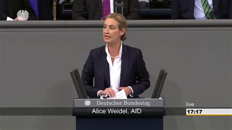 Die afd zog damals mit 12,6 prozent der stimmen erstmals in den bundestag ein. Alice Weidel´s AFD 1. Rede zum ersten AfD Antrag im ...
