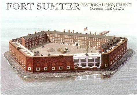 Postcard A La Carte 2 South Carolina Fort Sumter National Monument