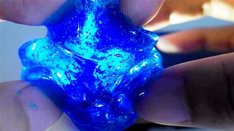 How To Make Rainy Blue Slime Shiny Water Jewelry Thinking Putty