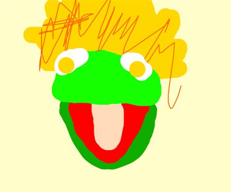 Kermit The Hedgehog Is Naruto Running Drawception