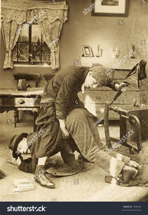 Vintage Photo Man Being Spanked Stock Photo 1388160 Shutterstock