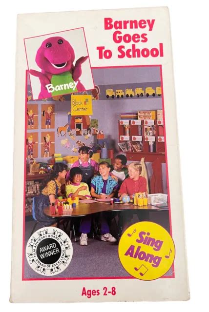 Barney Barney Goes To School Vhs Classic Favorite In A New Package