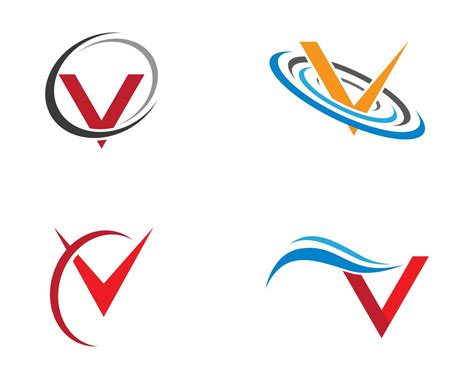Letter V Symbol Logo Set 1236249 Vector Art At Vecteezy