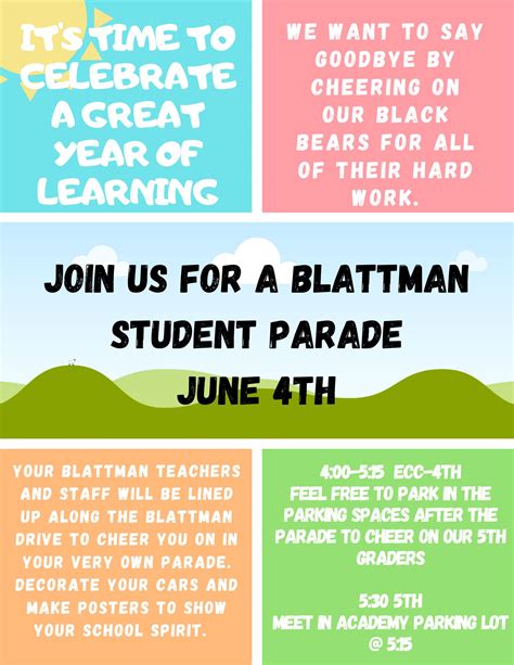 Blattman ES On Twitter Hope To See Everybody On June 4th At 4 00 For