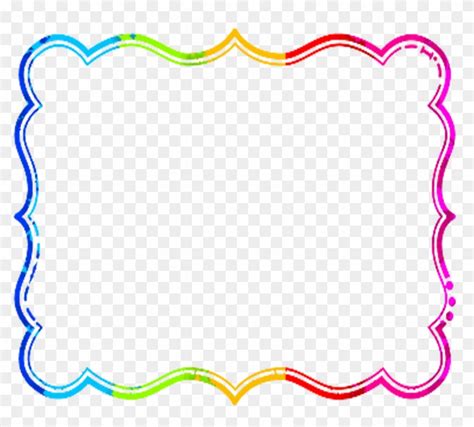 Clip Art Borders Cute Rainbow Border Free Transparent Png Clipart