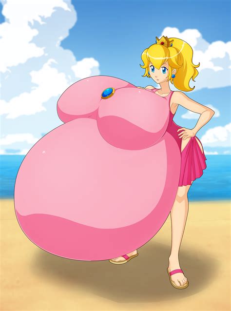 Peach Vacation By Saburox Body Inflation Know Your Meme