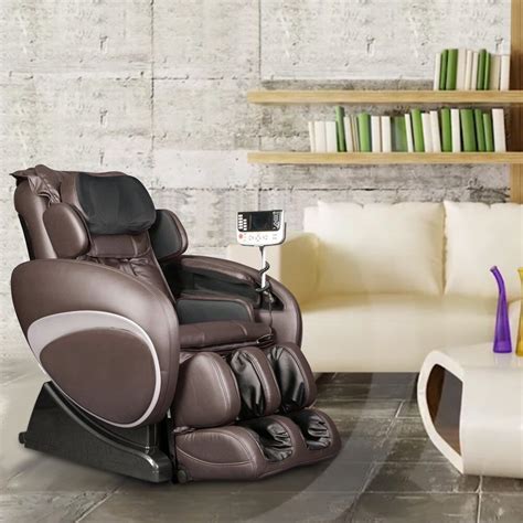 Brown Osaki Os 4000t Zero Gravity Shiastu Massage Chair Recliner W Foot Rollers 857314005227 Ebay