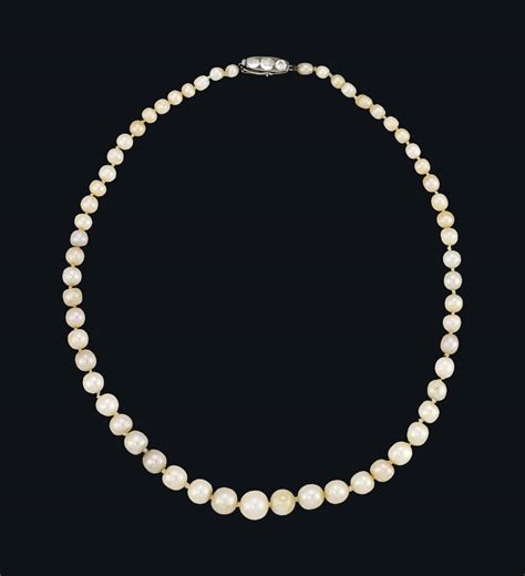 A Natural Pearl Necklace Christies