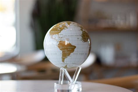 White And Gold Globe Impressive Trophies And Awards