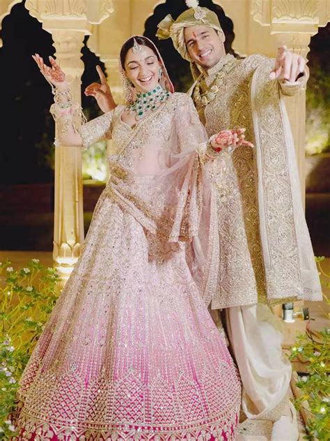 Heres What Went Into Making Kiara Advani And Sidharth Malhotras Wedding Outfits Filmfare Com