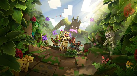 Minecraft Dungens Jungle Awaens Hero Fondo De Pantalla 4k Ultra Hd Id5659