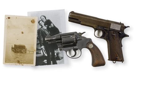 History Scene Bonnie And Clyde Guns Bound Together At Auction