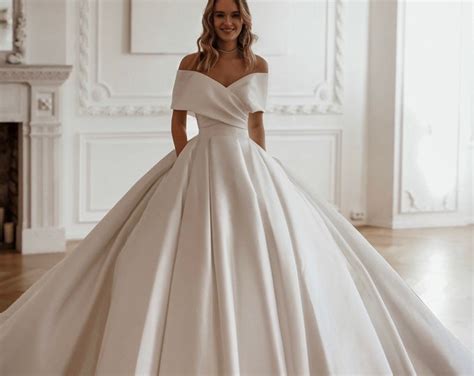 Wedding Ball Dress Protea By Olivia Bottega Satin Fabric Etsy