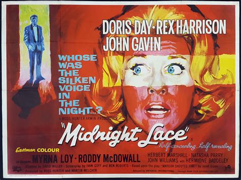 Midnight Lace 1960 Original Vintage Doris Day British Uk Quad Film