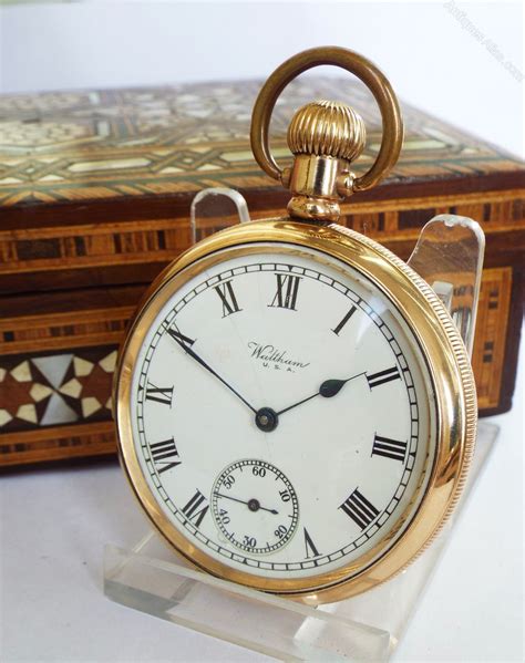 Antiques Atlas 1921 Waltham Gold Plated Pocket Watch