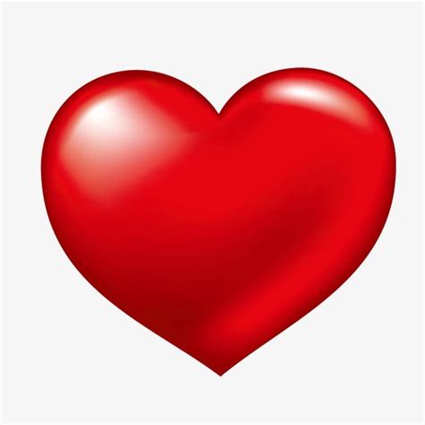 Luminous Three Dimensional Heart Shaped Vector Red Big Red Heart