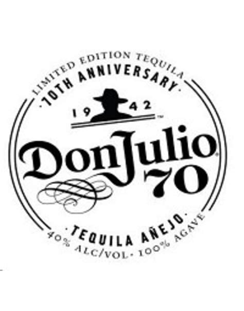 Don Julio 70th Anniversary Anejo Claro Tequila 750ml Pound Ridge Wine