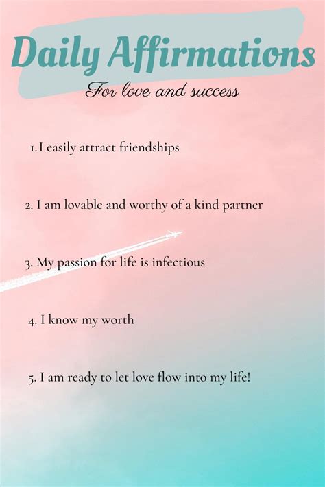 5 Daily Affirmations To Attract Love And Success In 2021 Affirmations Positive Self