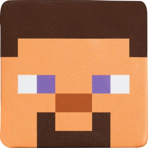 Minecraft Steve Face Pin Button Amazonca Clothing Shoes And Accessories