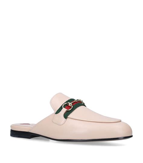 Gucci Princetown Leather Loafers In White Pink Save 76 Lyst