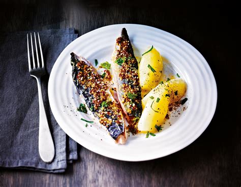 Recette filets de maquereau grillés à la moutarde à l ancienne