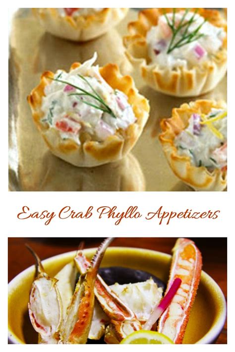 Phyllo Cup Crab Appetizers With Cream Cheese Easy Party Starters