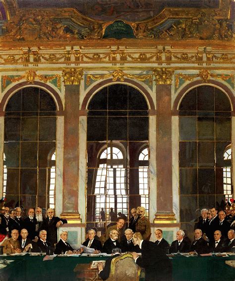 Ondertekening Van Het Verdrag Van Versailles Canon Van Nederland