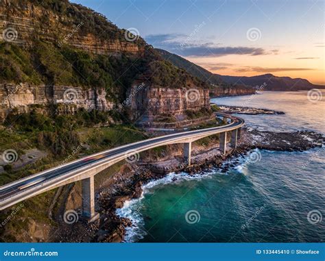 Sea Cliff Bridge Australia Stock Photo Image Of Carefree 133445410