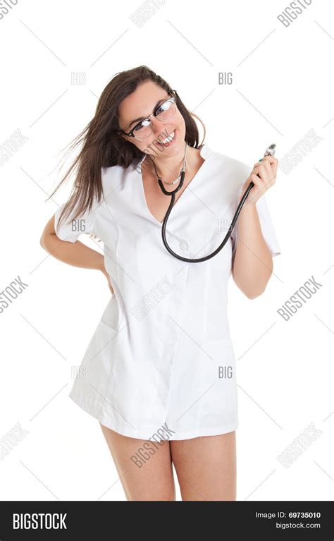 sexy nurse stethoscope image and photo free trial bigstock