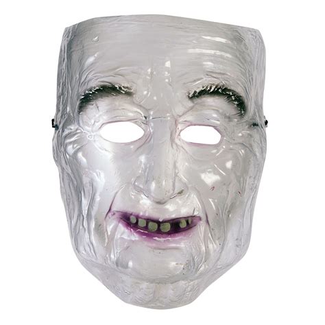 Transparent Mask Old Man Halloween Costume Accessory