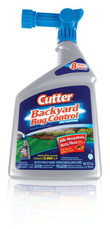 Cutter Backyard Bug Control Liquid Concentrate Insect Killer 32 Oz