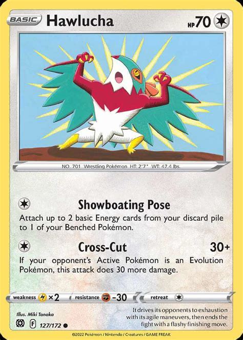 Hawlucha Swsh9 127 Pokémon Card Database Pokemoncard