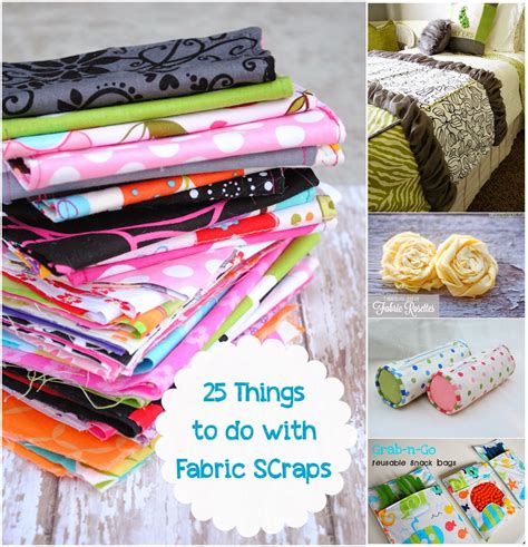25 Things To Do With Fabric Scraps Diy Craft Projects