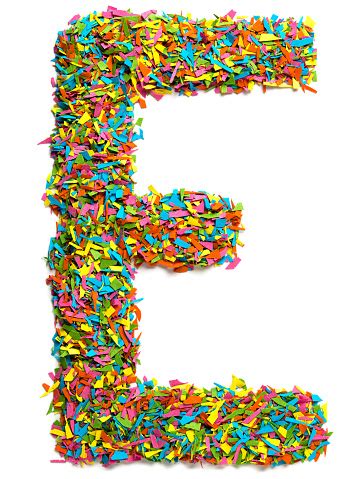 Sınıfa kayıt yaptırmanız gereken okulu görmek için tıklayınız →. Colourful Big English Capital Letter E Isolated On White ...