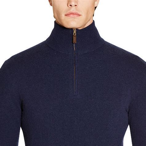 Polo Ralph Lauren Cashmere Half Zip Sweater Shopstyle