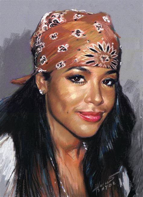 Aaliyah Drawing By Viola El Fine Art America