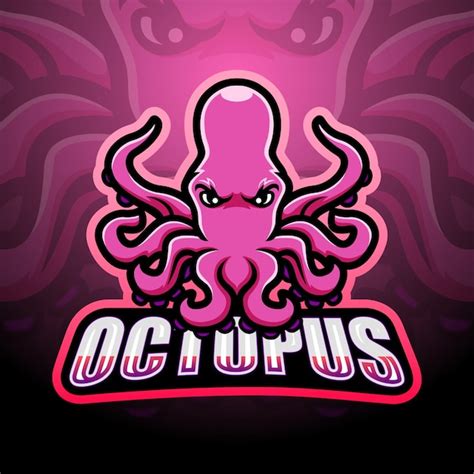 Premium Vector Octopus Mascot Esport Illustration