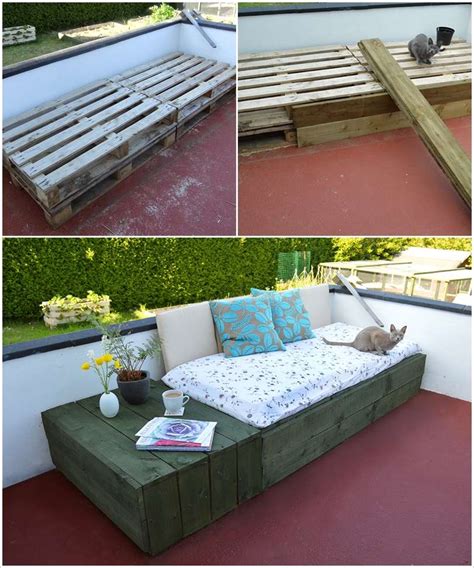 3 ideas for cushions you'll love! This Pallet Daybed is Ideal for Your Balcony or Patio