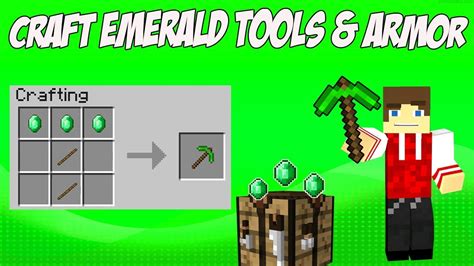 Minecraft how to make emerald armor no mods. Craft Emerald Tools and Armour in Minecraft! (Extra Gear ...