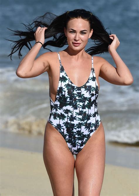 Hayley Fanshaw In Swimsuit On The Beach In Magaluf Gotceleb