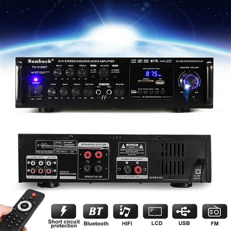 The pyle home theater amplifier is the perfect solution for all of your audio needs. 2000W bluetooth Home Theater Receiver - Dual Channel ...