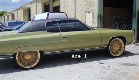 Ace 1 Wtw Chevy Donk On 24 Gold Daytons