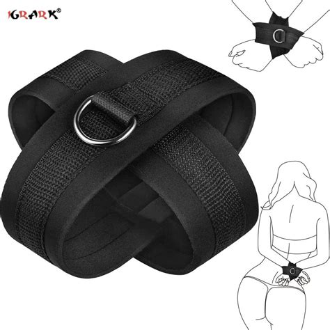 Sexy Adjustable Plush Handcuffs Ankle Cuff Restraints Bdsm Bondage Sex
