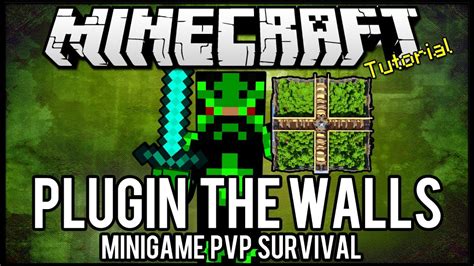 Tutorial The Walls Minigame Pvp Survival Minecraft Youtube