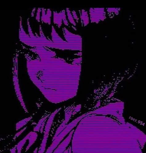 Aesthetic Anime Purple Gambar Wallpaper Keren