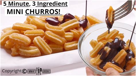 3 Ingredient Mini Churros Easy Churros Recipe How To Make Mini