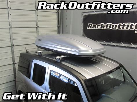 Honda Element With Thule 460r Podium Aeroblade Get With It Rack