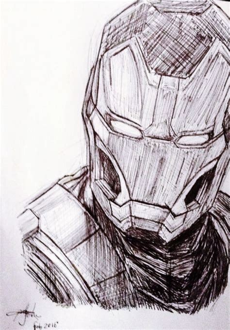 Pencil Drawing Of Avengers